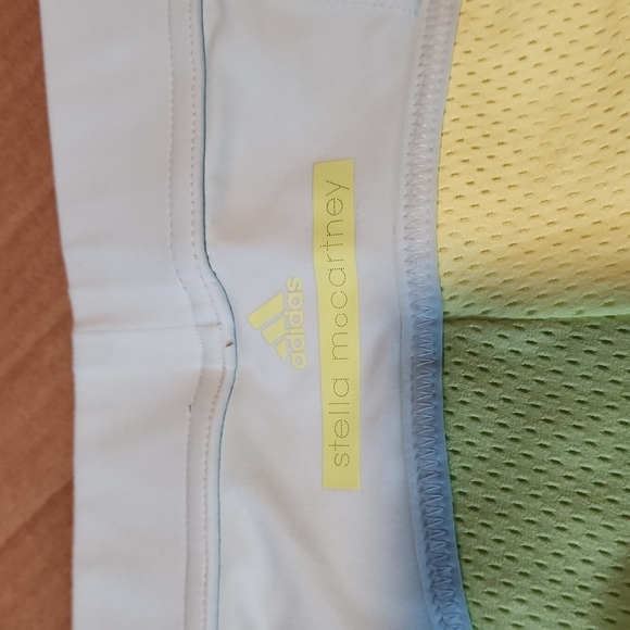 Stella McCartney x Adidas mint green/yellow cropped pants-S - Picture 3 of 7